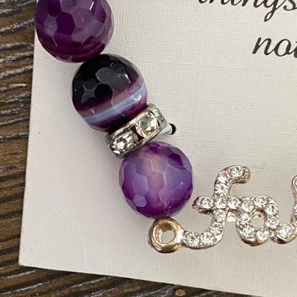 NEW Genuine Agate Faith bracelet - Picture 4 of 5